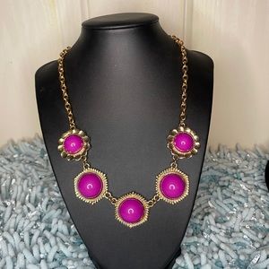 LIA MIA DIA ROUND PINK & GOLD NECKLACE NWT